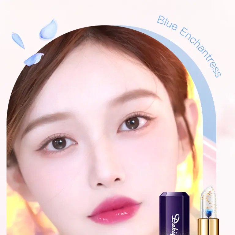 رژ لب تغییر رنگ ژله‌ای گلبرگ دیجیفولون مرطوب‌کننده ترمیم‌کننده لب‌های ترک‌خورده بدون رنگ پریدگی و بدون انتقال