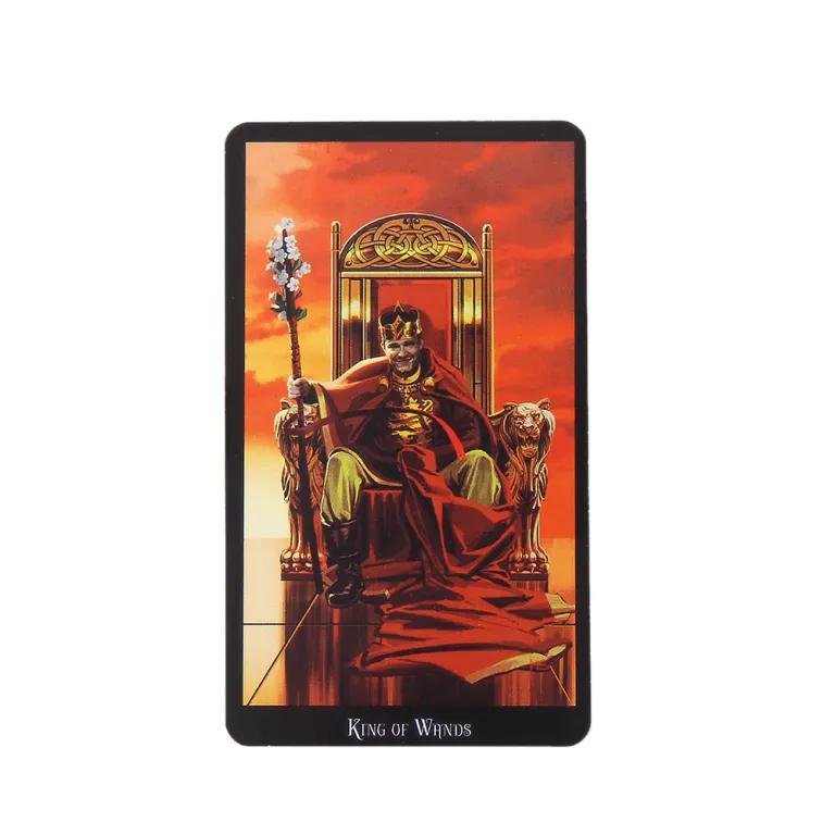 تاروت با روکش طلا جعبه فلزی لوکس Tarot Cards Deck همراه با دفترچه راهنمای کاغذی