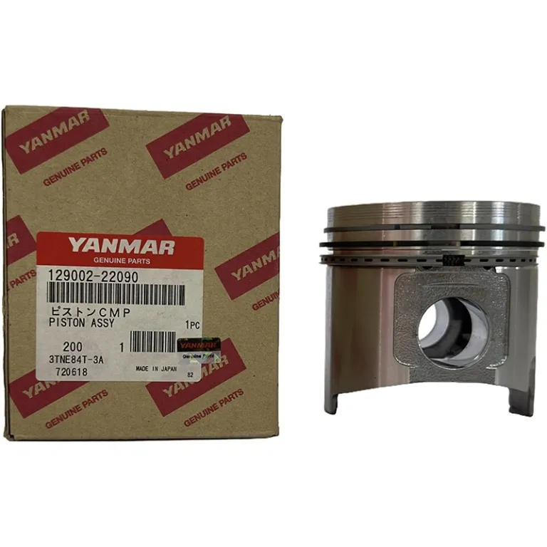پیستون با رینگ یانمار 129002-22090 مناسب برای مدل 3TNE84T/4TNE84T قطعات بیل مکانیکی
