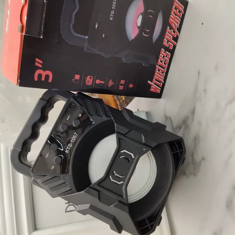 KTS-1057 بلندگوی بلوتوثی قابل حمل با ساب‌ووفر، مناسب فضای باز، پشتیبانی از کارت حافظه، بلندگوی 3 اینچی با نورپردازی