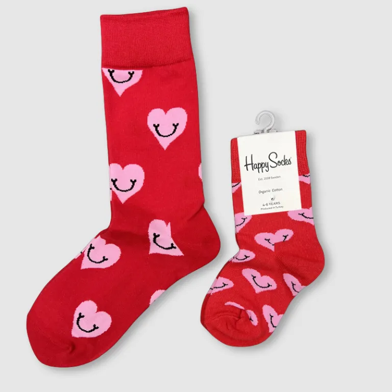 جوراب بچگانه HappySocks طرح کارتونی ساق متوسط مدل هایپی مناسب دختر و پسر برای استفاده بیرون از منزل طرح بامزه عمده و خانوادگی