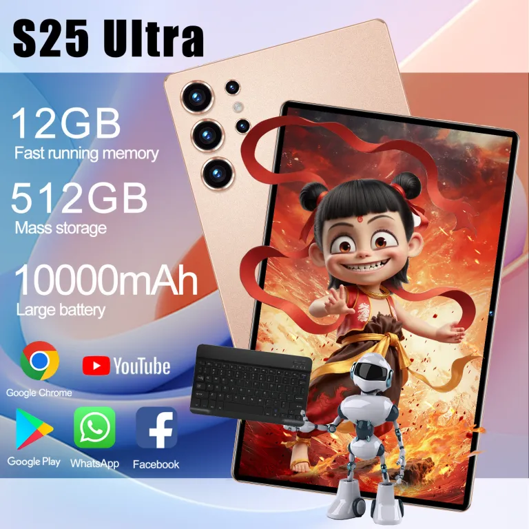 S25 تبلت Ultra 5G سیمکارتخور با پشتیبانی از تمام شبکهها، دانلود اپلیکیشن از گوگلپلی، تماس تصویری و دوربین عکاسی