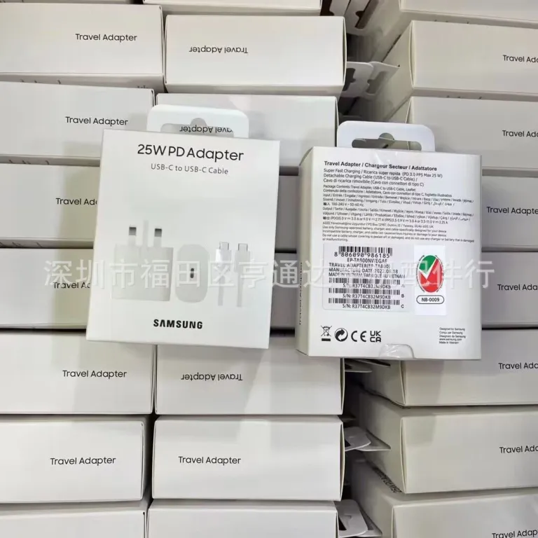 شارژر اورجینال سامسونگ 25W note20/S22+/S21U PD 25w با شارژ فوق سریع و کابل