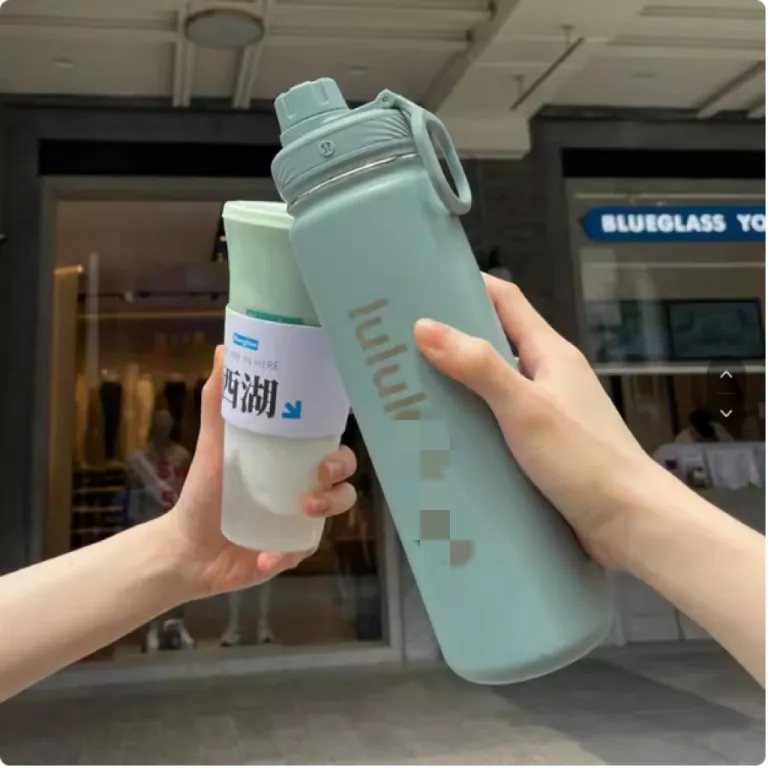 فلاسک lulu لیوان لولو بازگشت به life710ml بطری ورزشی قمقمه مسافرتی یوگا