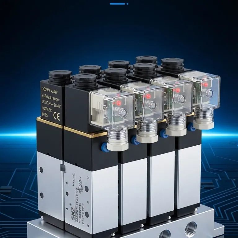 شیر برقی پنوماتیک 4V210-08 شیر معکوس‌کننده سیلندر دو وضعیتی پنج راهه 220V شیر کنترل الکترومغناطیسی 4V310-10