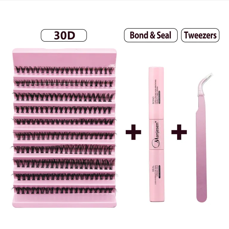 ست مژه مصنوعی اکستنشن 30D40D سینی ده ردیفه پلکانی عمده مژه نرم