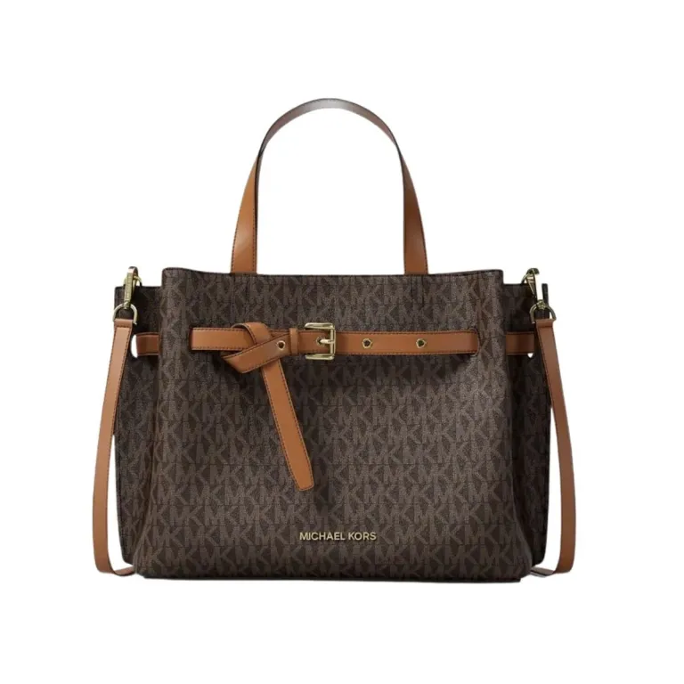 کیف توت MICHAEL KORS مدل EMILIA طرح مونوگرام کلاسیک شیک دوشی و دستی مناسب محل کار