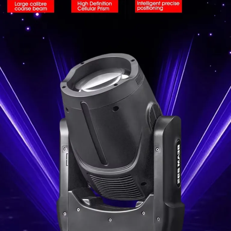 مینی 295W چراغ متحرک سرچرخان با پرتو و هاله نور برای صحنه، الگو، رنگ‌آمیزی، بار و اجرای KTV
