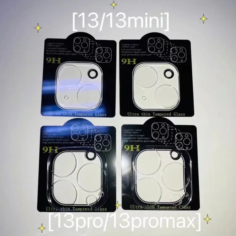 محافظ لنز دوربین گوشی ضدخش شفاف/چاپ سیلک مناسب برای iPhone 13/Pro/Max/Mini