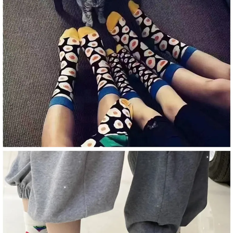 جوراب بچگانه HappySocks طرح کارتونی ساق متوسط مدل هایپی مناسب دختر و پسر برای استفاده بیرون از منزل طرح بامزه عمده و خانوادگی