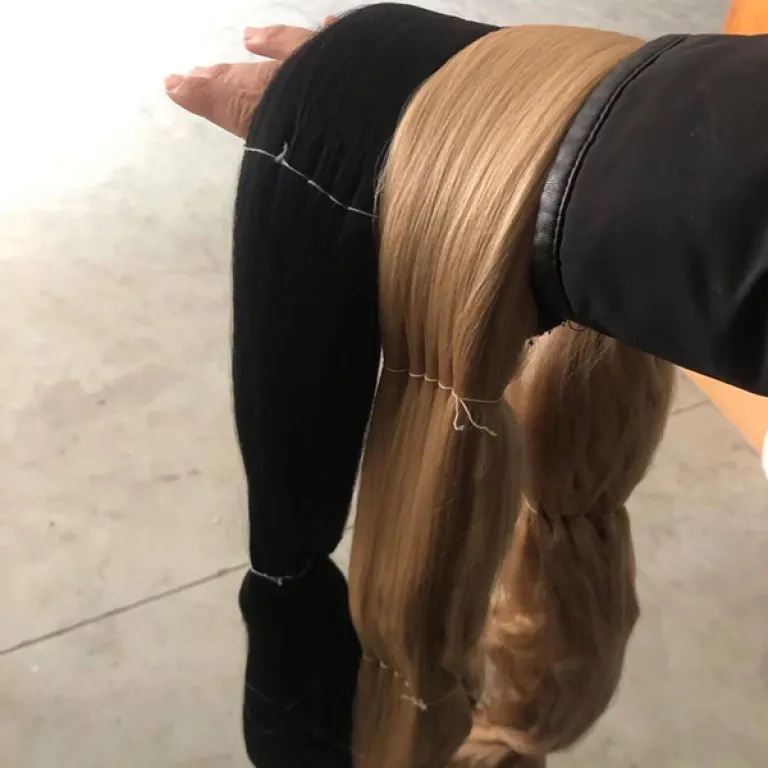 ابریشم خام توت بدون صمغ‌گیری، مناسب موی عروسک دست‌ساز و کاربردهای تزئینی