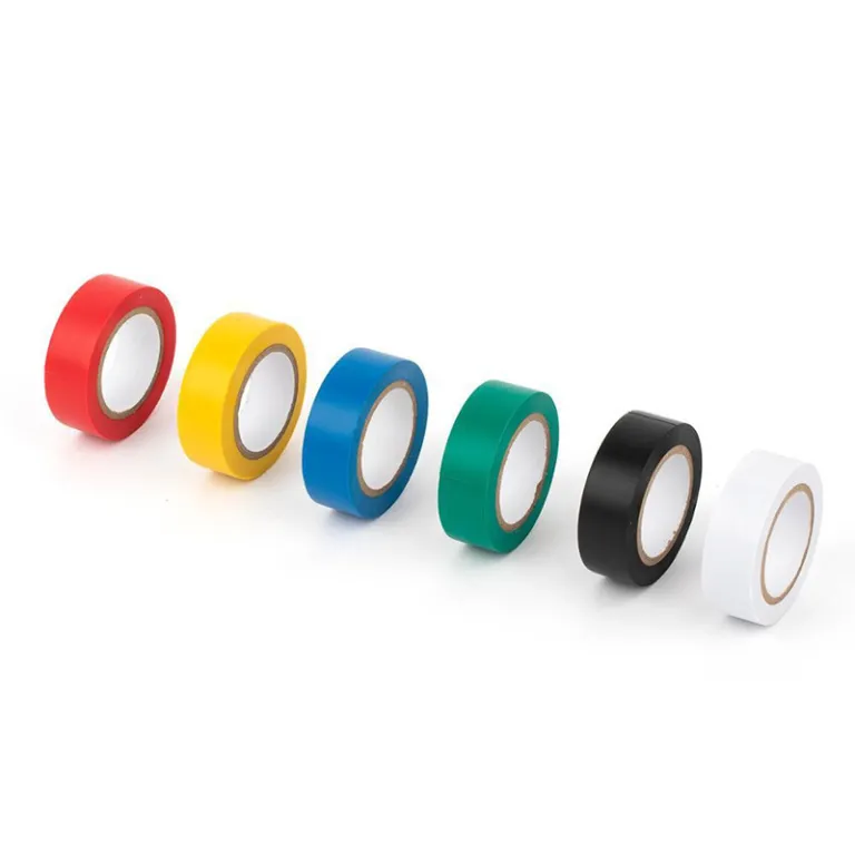 نوار برق 18mm موجود در انبار کارخانه، نوار عایق مخصوص صادرات، چسبندگی بالا، سازگار با محیط زیست و ضدآب