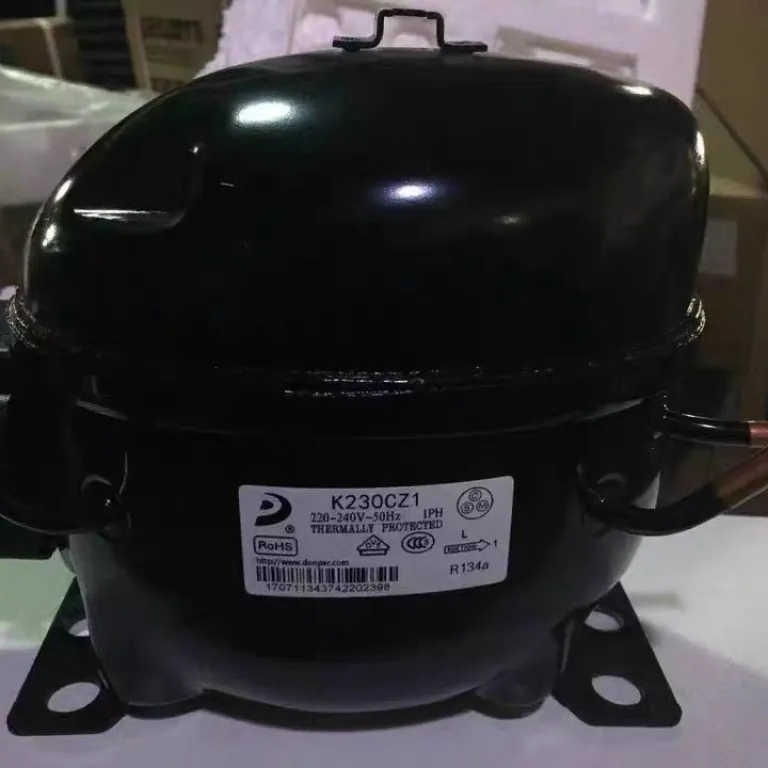 کمپرسور نو دانگبی مخصوص یخچال فریزر و ویترین R600a کمپرسور A120S100S118K270k375