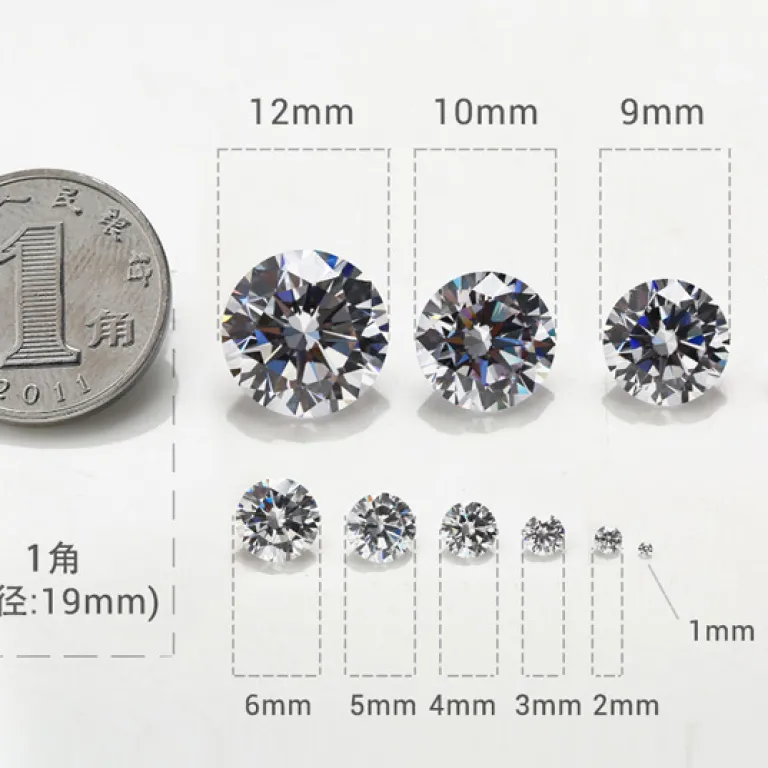 3x3~10x10mm سنگ زیرکونیا اوژو نگین الماس بدلی لوازم DIY مربع قهوه‌ای
