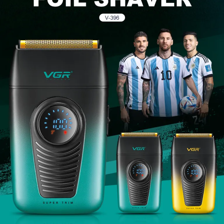 VGR396 ریش‌تراش برقی رفت و برگشتی جدید برون‌مرزی مردانه خانگی سفیدکننده با نمایشگر دیجیتال مخصوص سفر
