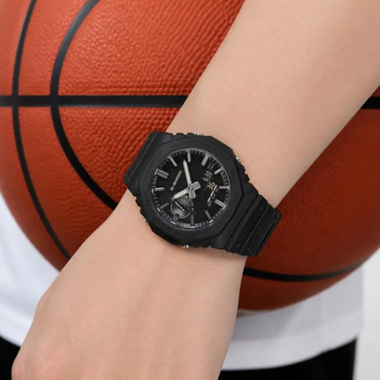 ساعت مچی مردانه کاسیو G-SHOCK هشت‌ضلعی دو نمایشگر ورزشی ضدآب کوارتز