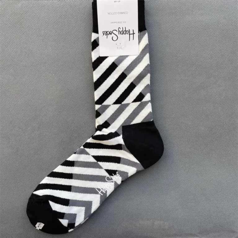 جوراب رنگی HappySocks مردانه طرح کارتونی فانتزی اینستاگرامی ساق‌متوسط بیرونی خیابانی