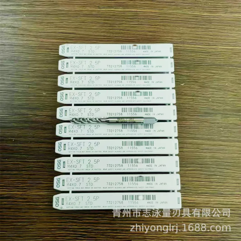 قلاویز مارپیچی اصلی ژاپنی OSG با شیار حلزونی برای ماشین‌کاری EX-SFT M3 4 5 6 8 10 12 اصل