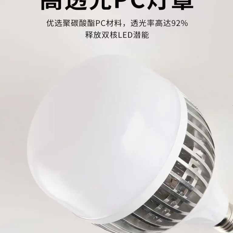 لامپ LED سرپیچی با پره خنک‌کننده فوق‌روشن و بادوام E27 مناسب کارخانه و کارگاه