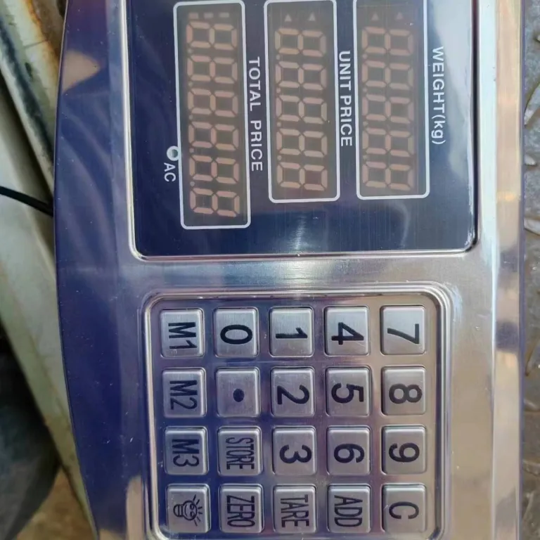 607B نمایشگر ترازوی دیجیتال سر توزین صفحه کلید فولادی دکمه‌دار نمایشگر پلتفرم قطعات ترازوی دیجیتال عمده