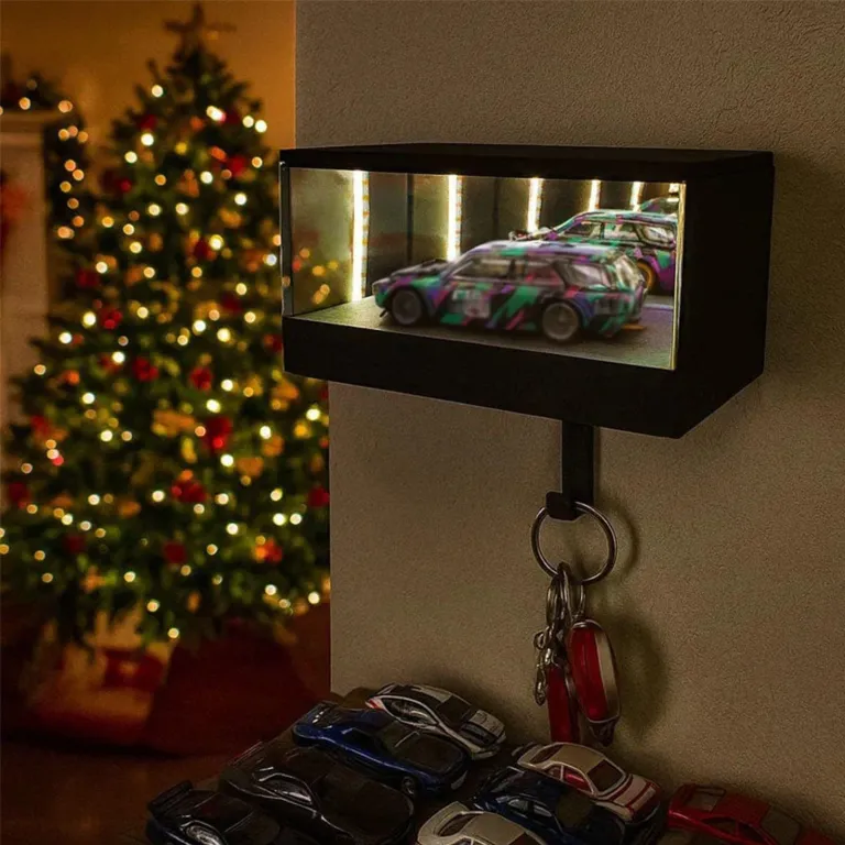 جا کلیدی Infinity Garage Key Holder آینه‌ای با حسگر نور مخصوص درب گاراژ
