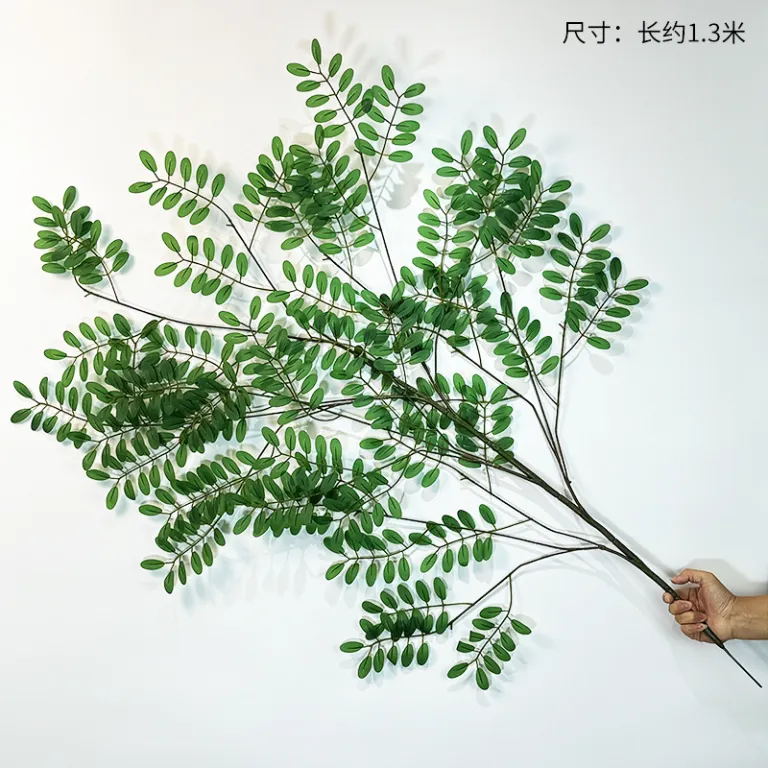 برگ درخت انجیر و افرای قرمز مصنوعی، شاخه‌های بزرگ پلاستیکی برای درخت مصنوعی داخلی و محوطه‌سازی