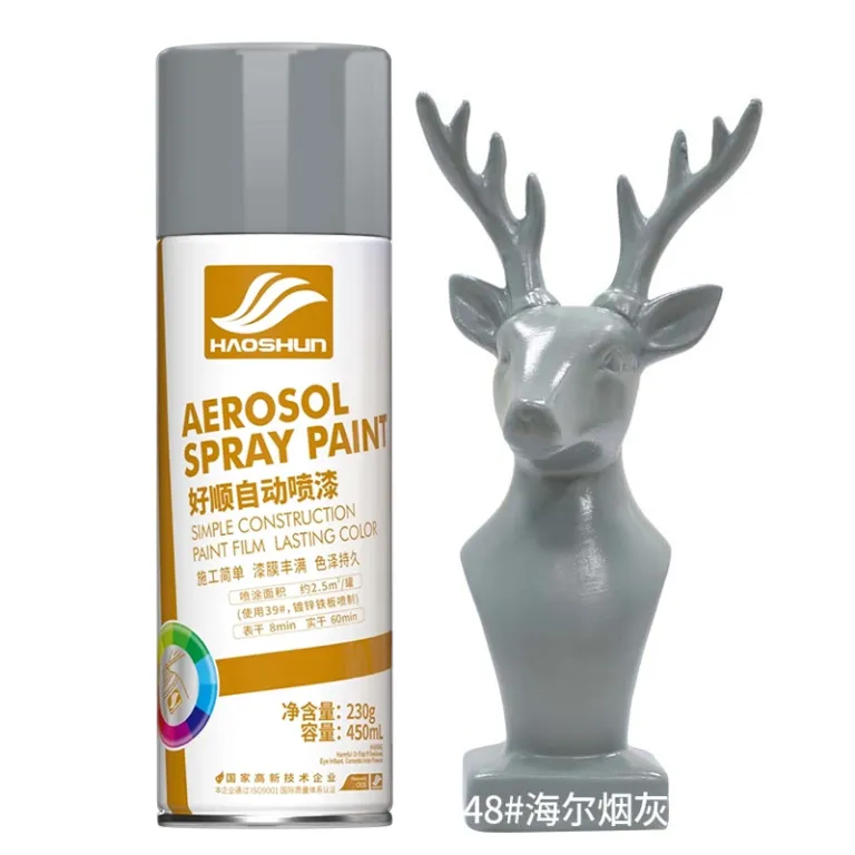 اسپری رنگ 450ml هاوشون ضدزنگ فلز در رنگ‌های مشکی سفید قرمز برای مصارف خانگی و تغییر رنگ خودرو